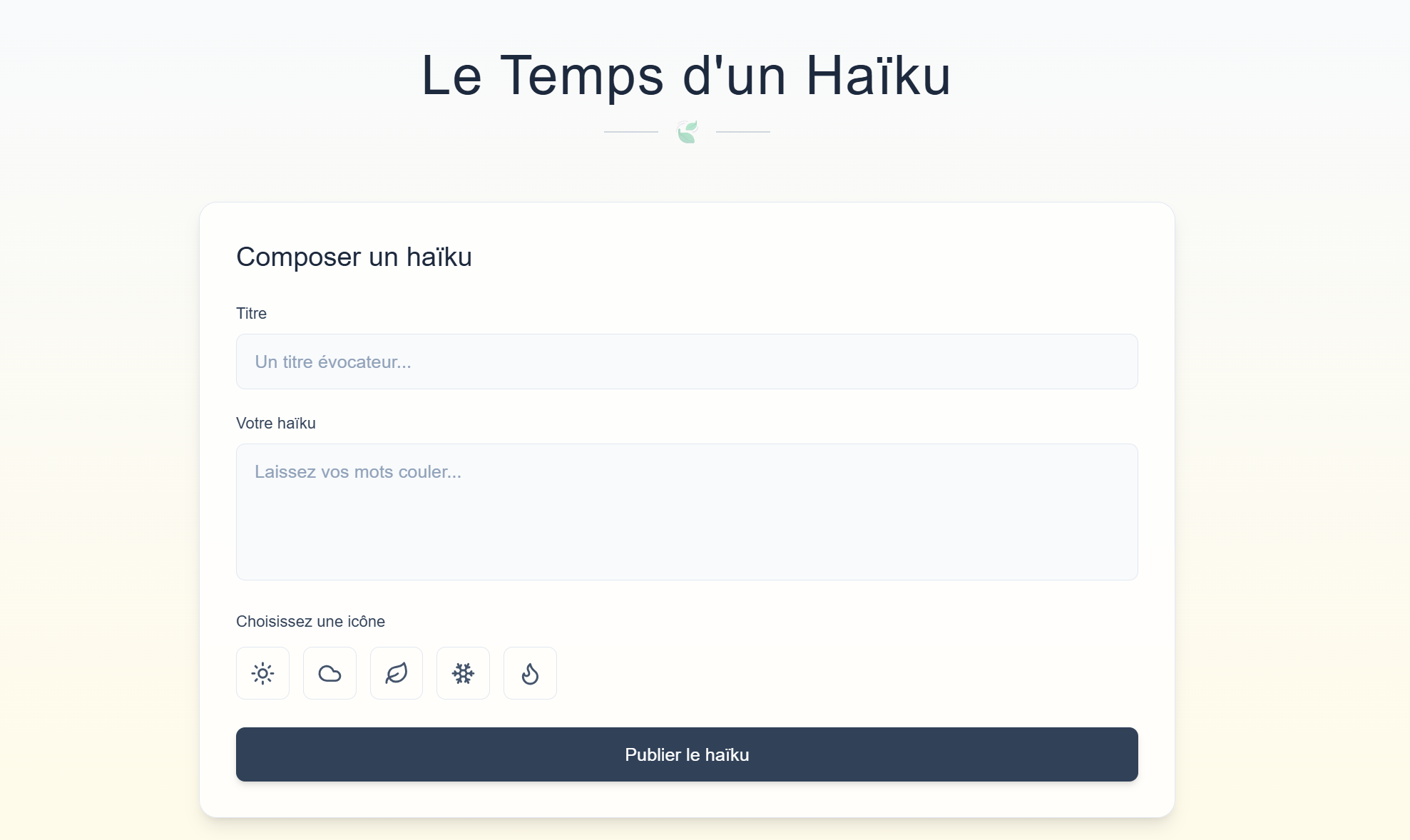 Le Temps d'un Haïku - Image 1